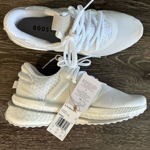 White Adidas X_PLRBOOST Sneaker. Women’s size 9.